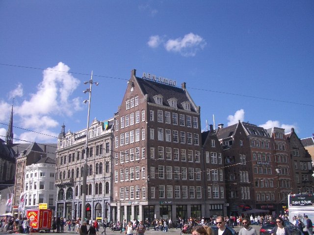 Banks and commercial buildings in Dam Square, Amsterdam