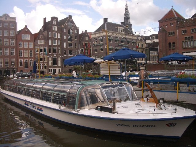 Tourist boat in Amsterdam
