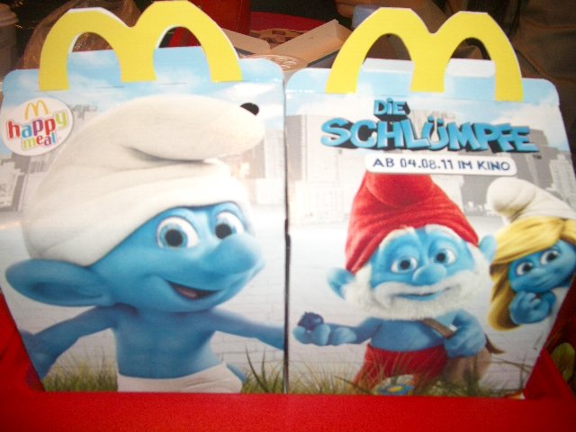 Smurfs McDonalds Happy Meal