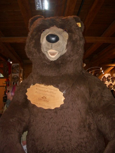 Welcoming bear at Black Forest gift shop