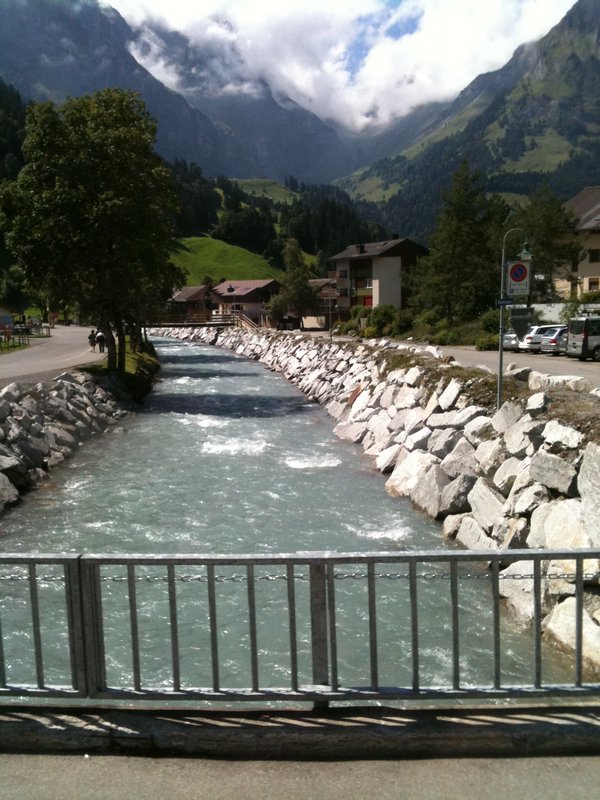 Beautiful stream in Switzerland