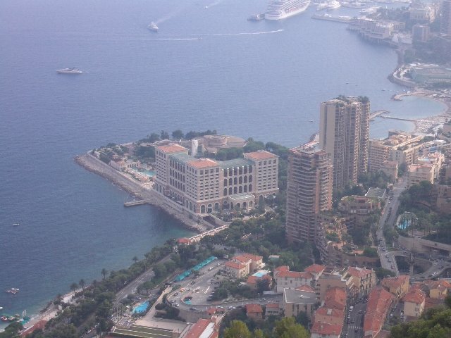 Overlooking Monte Carlo on top of a hill