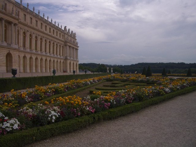 Beautiful gardens at the Palace of Versailles
