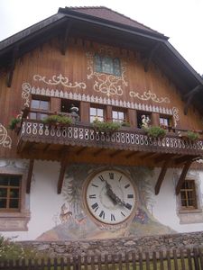 Large cuckoo clock in Hofgut Sternen, Black Forest