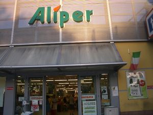 Aliper supermarket in local neighbourhood in Venice