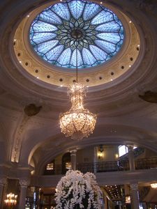 Beautiful ceiling of Hotel de Paris, Monte Carlo