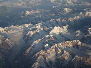 Bird's eye view of the Himalayas