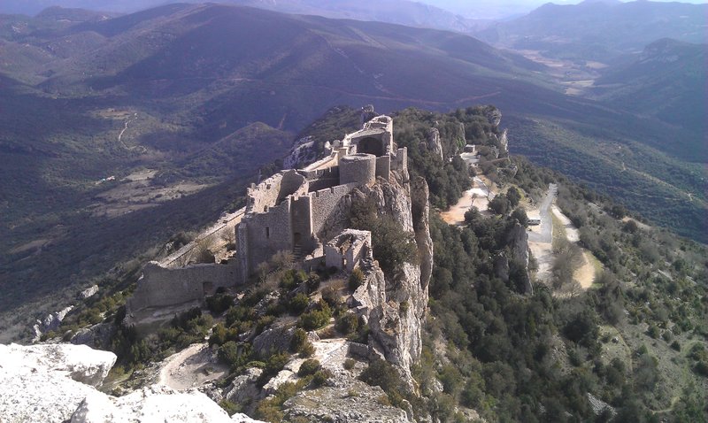 Chateau Peyrepertuse, a Cathar fortress