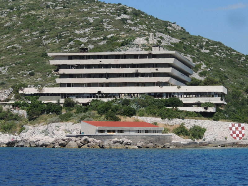 Remnants of war - approaching Dubrovnik