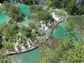 Plitvice Lakes with crowds