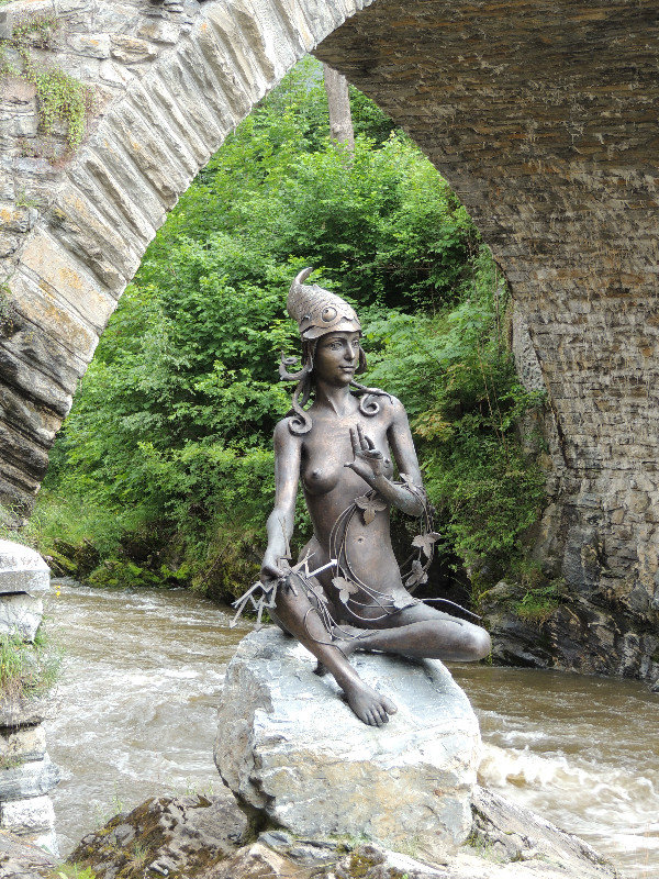 Beautiful river sculpture
