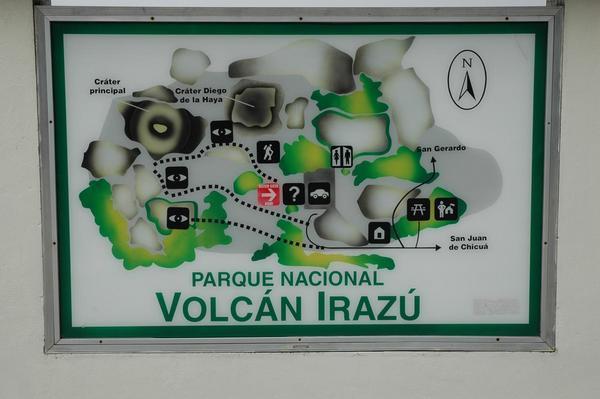 Map of Irazu