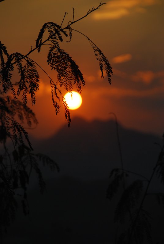 Sunset from Phu Si Mountaintop