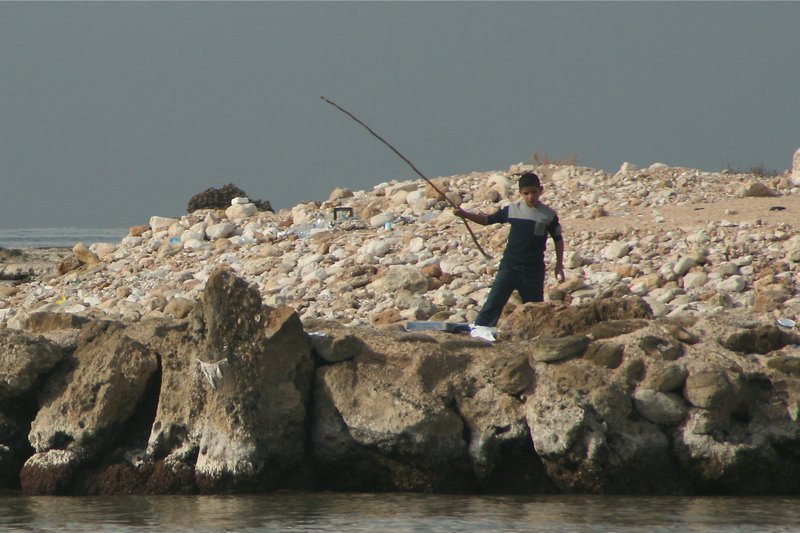Fishing at Trash Beach