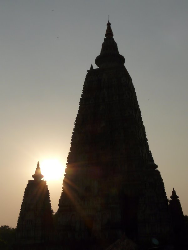 Mahabodhi Temple, Sunset