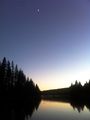 Moonrise over Alpine Lake