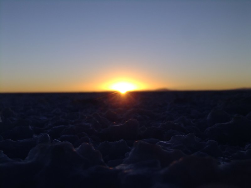 Sunrise on The Salt Flats