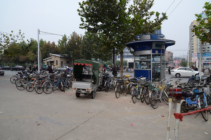 A typical China parking lot