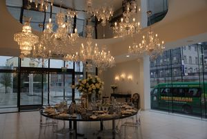 chandeliers at Waterford Crystal