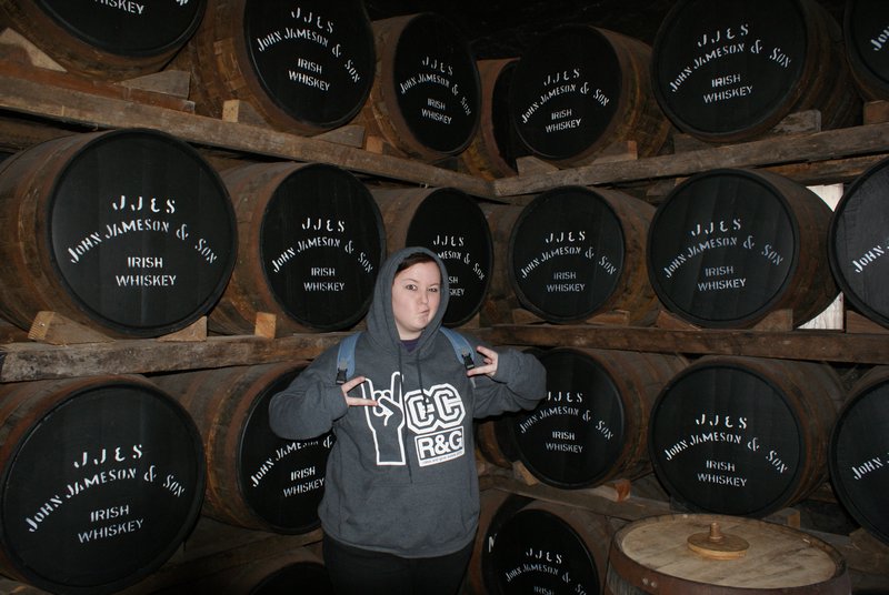 Me infront of old Barrels