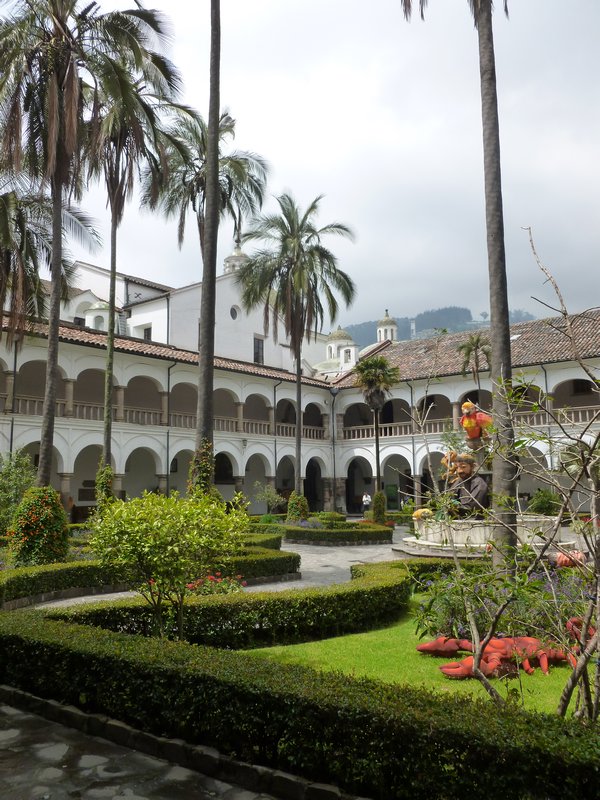 The courtyard of the San Francisco convent