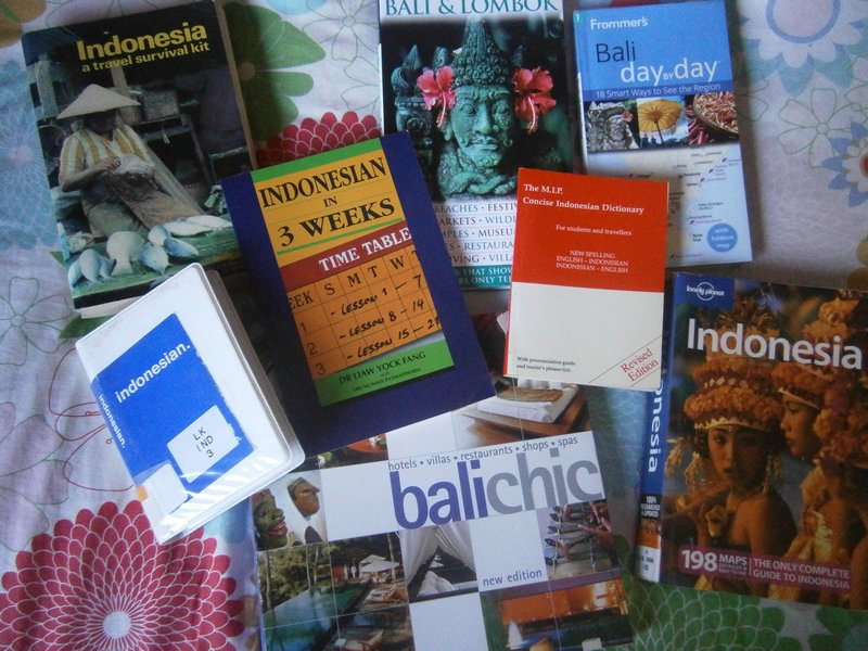 Books all ready for Bali from Groompa