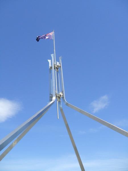 Flag Above Parliament House