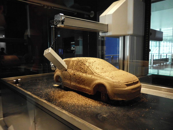 Making a VW Golf out of plasticine
