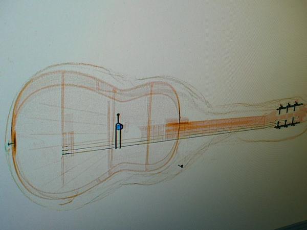 my guitar in the x ray