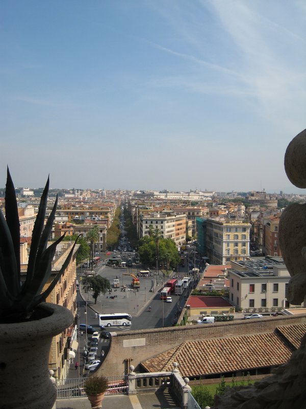 View of Rome from Vatican Museum
