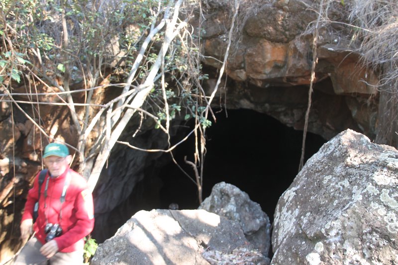 Entry to the lava tube