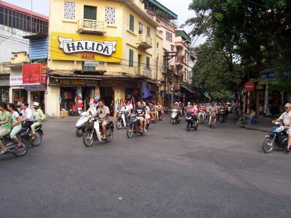 Motorbike Traffic in Hanoi