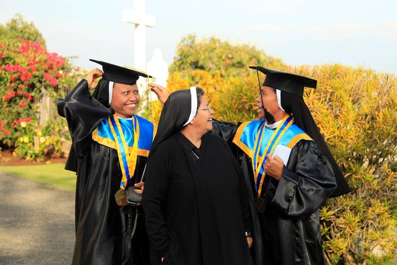 Graduation, with Mother Superior