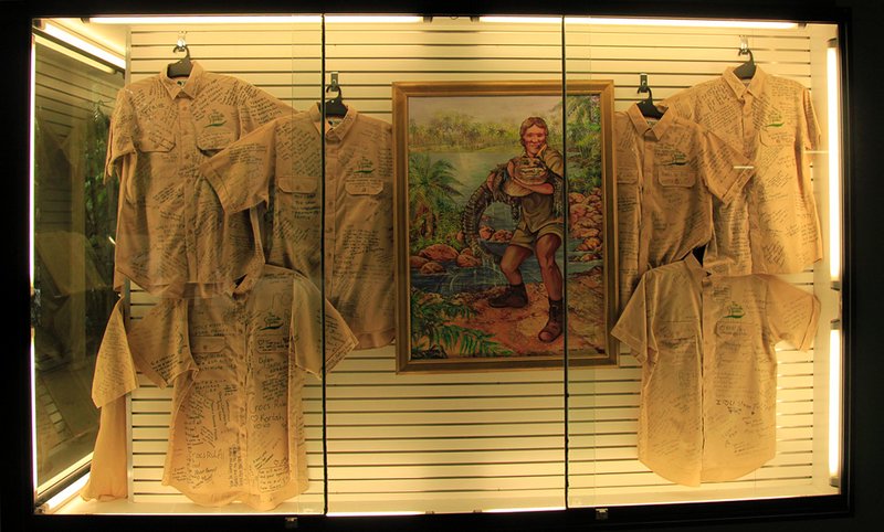 Shirts signed by Steve Irwin's mates...?