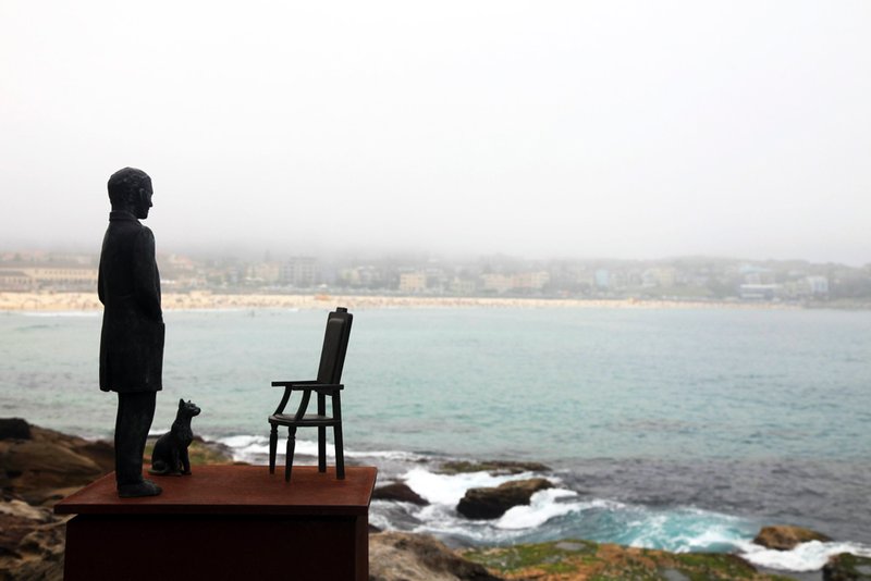 Sceptical figure - Sculptures by the Sea