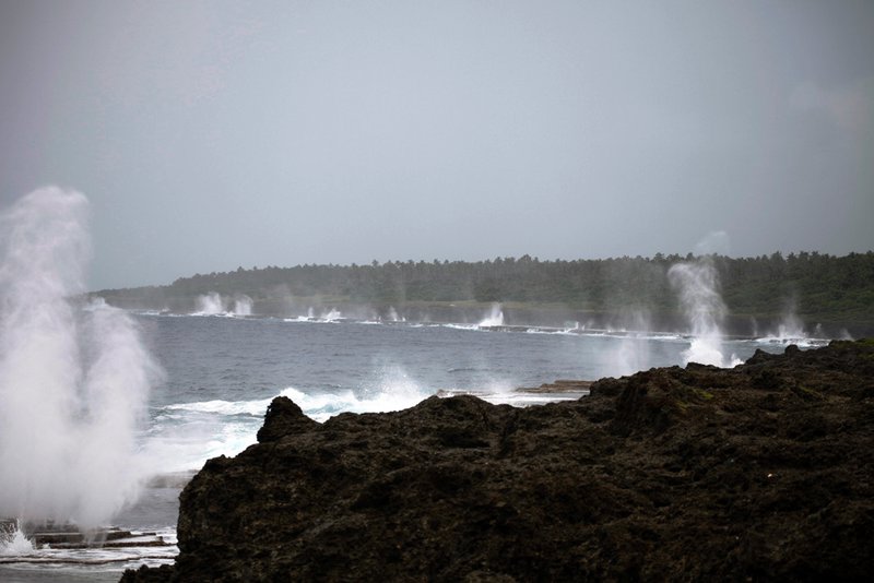 Blow holes on Tongatapu's south coast