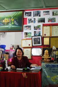 Lady in charge of the community centre/guesthouse