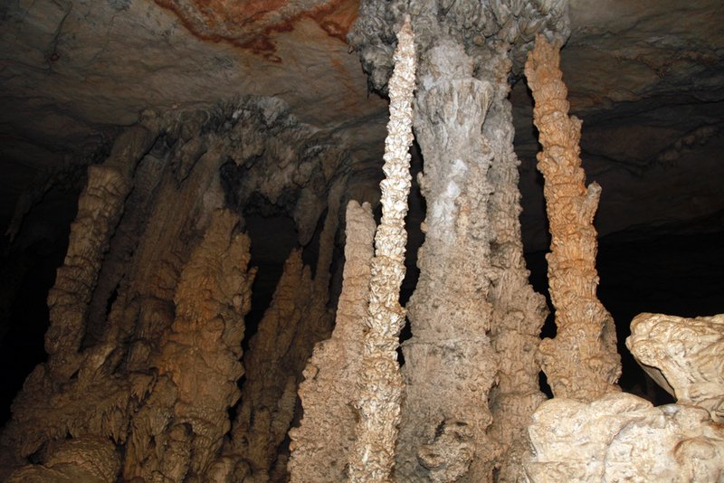 Stalagmites + stalactites + 1000s of years