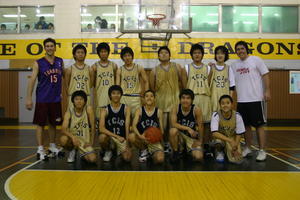 The 2006-2007 JV boys basketball team