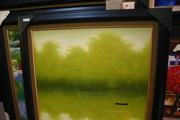 My painting that I bought! (Its a copy of one called "Bamboo River")
