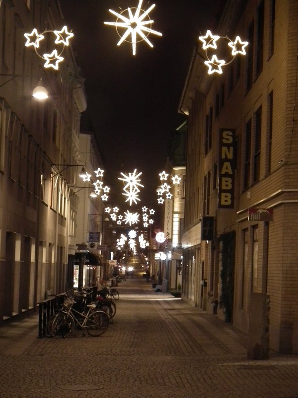 Christmas lights in Goteborg