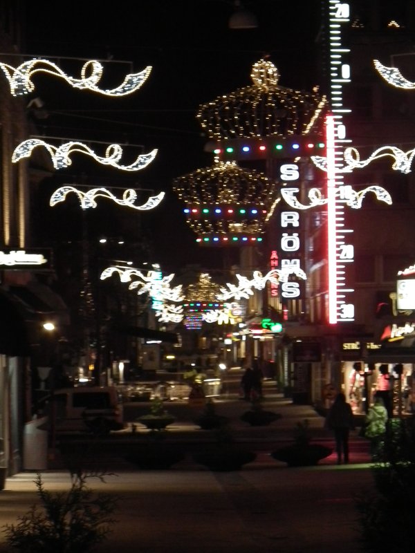 Christmas lights in Goteborg