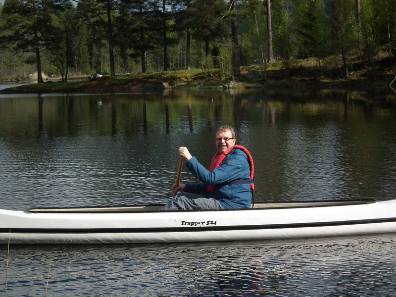 Geoff canoeing