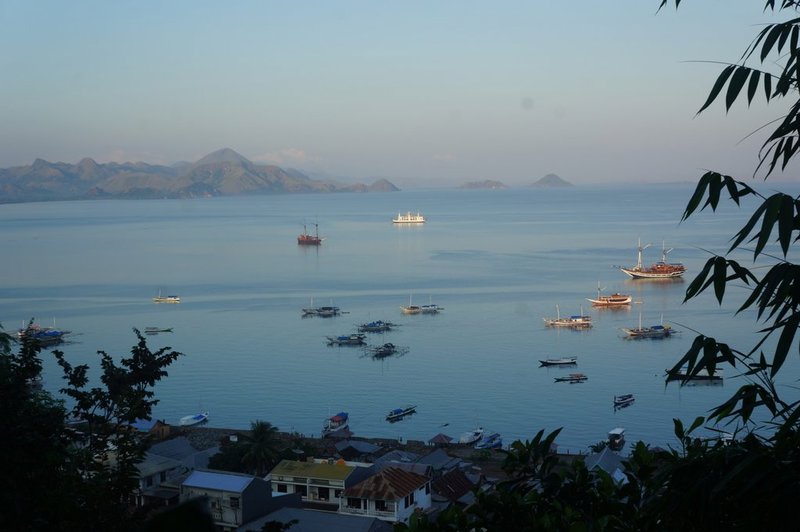 View over Labuan Bajo from our room- gorgeous