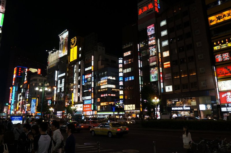 Night time in Tokyo