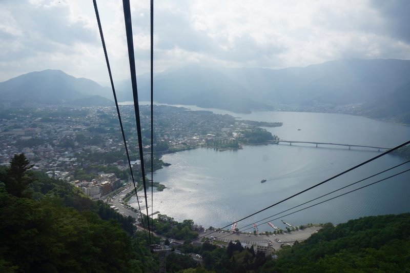 Riding the ropeway