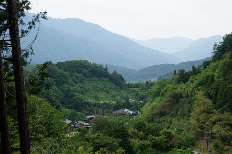 View back along the Kiso valley