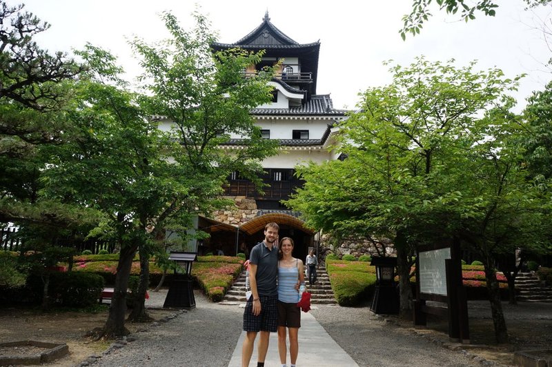 The Leachs at the at Inuyama castle