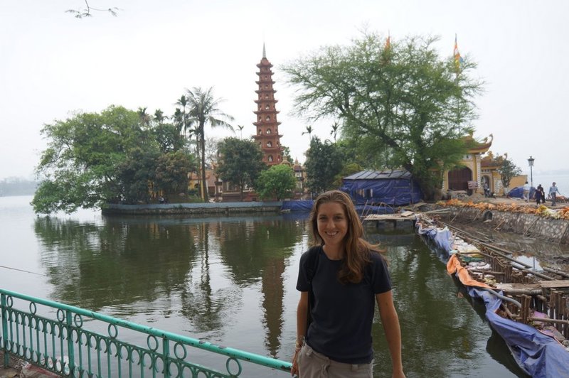 Visiting a pagoda
