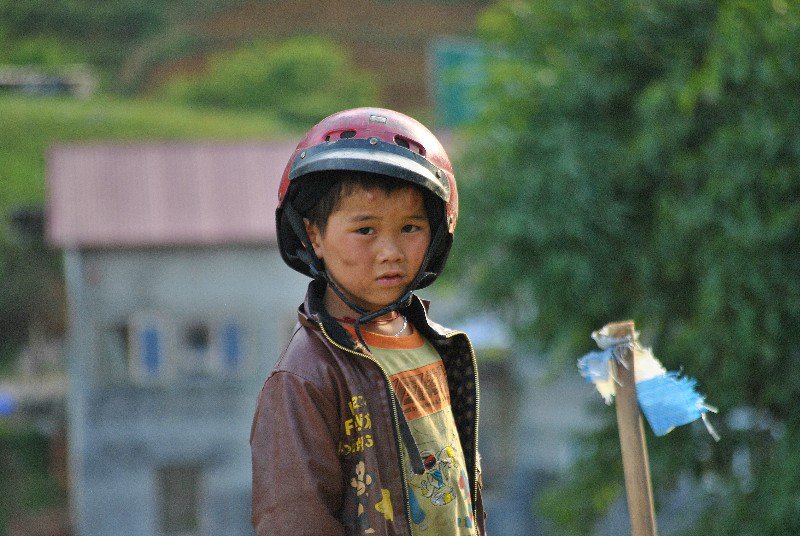 A Young Boy in Cat Cat Village